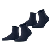 Esprit Basic Pure 2 Pack Short Socks - Space Blue