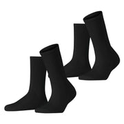 Esprit Basic Tennis 2 Pack Socks - Black