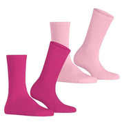 Esprit Basic Tennis 2 Pack Socks - Pink