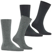 Esprit Fine Dot 2 Pack Socks - Grey/Petrol Grey