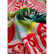 powder-exotic-leaves-silk-square-scarf---redbeigegreen-35503839