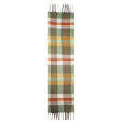 dents-plaid-check-blanket-scarf---olive-greenorange-34493117