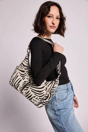 Hindbag Emile Umhängetasche mit mehreren Taschen – Tiger Ecru