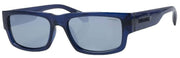 Superdry 90s inspirierte flache Augen weiche rechteckige Sonnenbrille - Blau