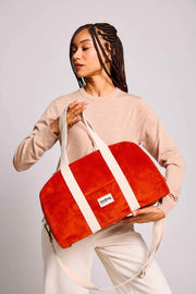 Hindbag Charlie Bowlingtasche – Velvet Brick Orange