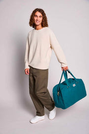 Hindbag Yves Große Reisetasche – Pfauenblau