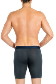 Obviously Freeman Anatofree Boxer Brief 9 -Zoll -Bein - Aschegrau