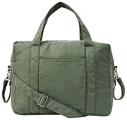 Roka Somerset Große Babytasche aus Baumwollcanvas – Weidengrün