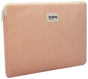 Hindbag Ava Small Weave 13-Zoll-Laptoptasche – Korallenrosa