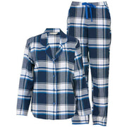 cyberjammies-frosty-brushed-check-pyjama-set---navywhite-34514483