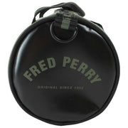 Fred Perry Klassische Mini-Fasstasche – Lorbeerkranzgrün/Schwarz