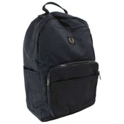 Fred Perry Crinkle-Nylon-Rucksack – Schwarz