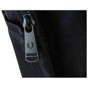 Fred Perry Crinkle-Nylon-Rucksack – Schwarz