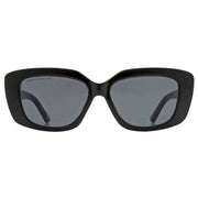 French Connection Fashion Cat Eye Sunglasses - Shiny Black