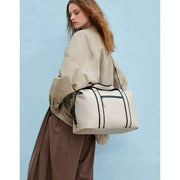 Gaston Luga Dash Kleine Weekender-Tasche – Taupegrau