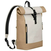 Gaston Luga Splash Rolltop 14" Rucksack – Latte Brown/Cloud Cream
