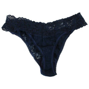Hanky Panky Signature Lace 3er-Pack Low-Rise-Tangas – Blushing Rose/Marine/Celeste Blue