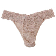 Hanky Panky Signature Lace 3er-Pack Original Rise Thongs – Chai/Schwarz/Dunkler Granatapfel
