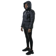 Helvetica Mountain Pioneers Capri 3 Parka-Jacke mit Kapuze – Schwarz