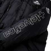 Helvetica Mountain Pioneers Himalaya Parka mit Kapuze – Schwarz