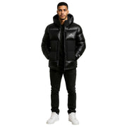 Helvetica Mountain Pioneers Pinto 2 Daunenjacke mit Kapuze – Schwarz