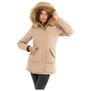 Helvetica Mountain Pioneers Sarah Kapuzenparkajacke – Taupe Beige