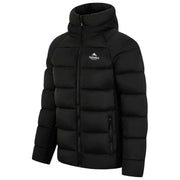 Helvetica Mountain Pioneers Sniper Daunenjacke mit Kapuze – Schwarz