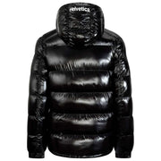 Helvetica Mountain Pioneers Space-Kapuzenjacke – Schwarz