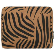Hindbag Alix Extra große Kulturtasche – Zimt-Zebra-Braun