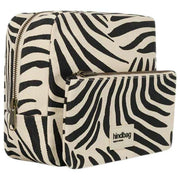 Hindbag Alix Extra großer Kulturbeutel – Ecru Zebra