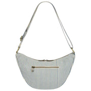 Hindbag Andrea Half Moon Bag – Blaue Streifen