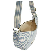 Hindbag Andrea Half Moon Bag – Blaue Streifen