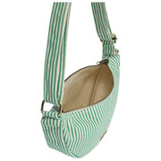 Hindbag Andrea Half Moon Bag – Grüne Streifen