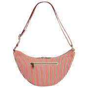 Hindbag Andrea Half Moon Bag – Rote Streifen