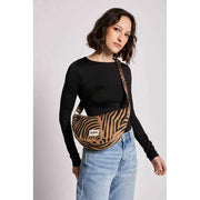 Hindbag Andrea Half Moon Bag – Zebra Zimtbraun
