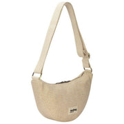 Hindbag Andrea Woven Half Moon Bag – Nude Beige