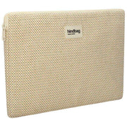 Hindbag Ava Medium Weave 15-Zoll-Laptoptasche – Nude Beige