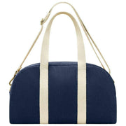 Hindbag Charlie Bowlingtasche – Samt Marineblau