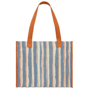 Hindbag Claude Tragetasche – Orange/Blau gestreift