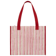 Hindbag Claude Tragetasche – Rot/Rosa gestreift