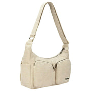 Hindbag Emile Umhängetasche mit mehreren Taschen – Jutebeige