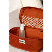 Hindbag Gaspard Kosmetiktasche – Samt Ziegelorange