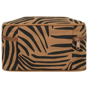 Hindbag Gaspard Kosmetiktasche – Zebra-Zimtbraun