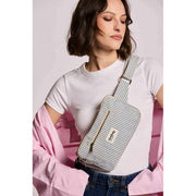 Hindbag Harry Rechteckige Gürteltasche – Blaue Streifen