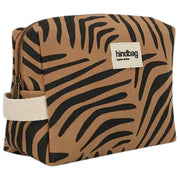 Hindbag Leon Kulturbeutel – Zebra Zimtbraun