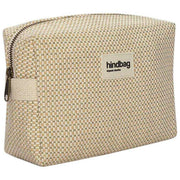 Hindbag Leon gewebter Kulturbeutel – Nude Beige