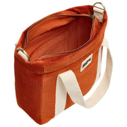 Hindbag Louise Square Umhängetasche – Velvet Brick Orange