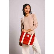 Hindbag Louise Square Umhängetasche – Velvet Brick Orange