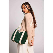 Hindbag Louise Square Umhängetasche – Samtkieferngrün
