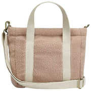 Hindbag Louise Square Teddy Umhängetasche – Puderrosa